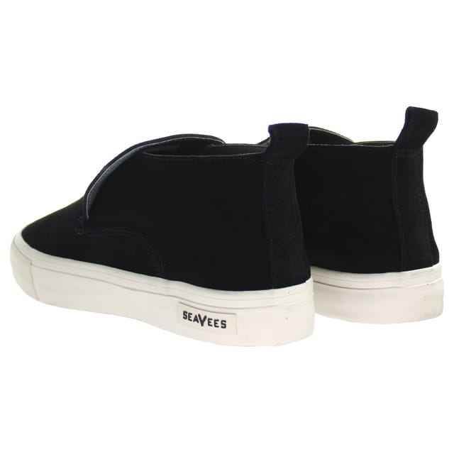 Seavees Seavees Women's Huntington Middle Slip-On Black Suede Leather Shoes - 3