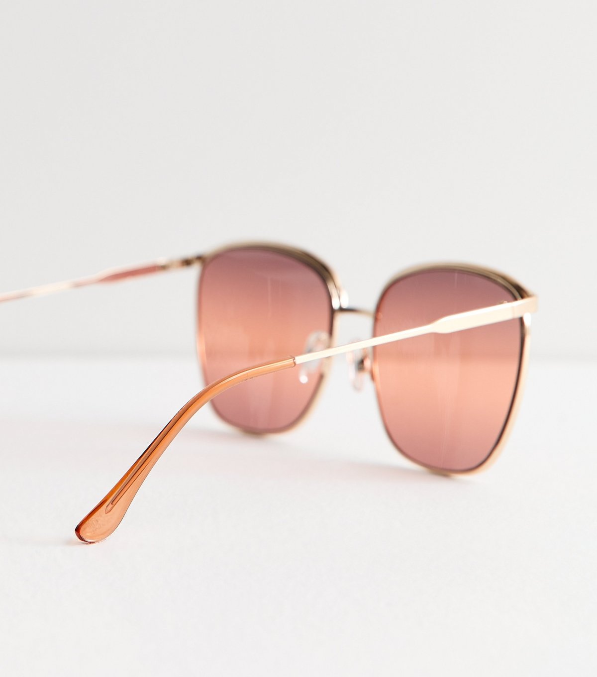 New Look Gold Square Frame Sunglasses New Look - 4