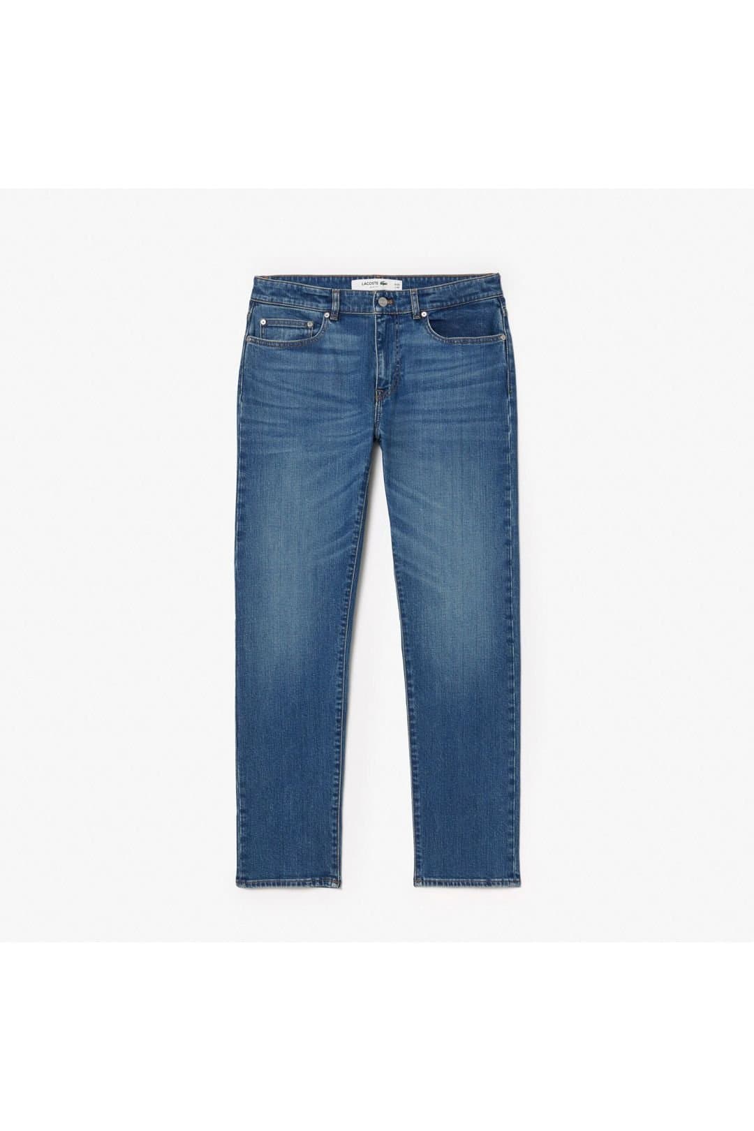 Lacoste Lacoste Men's Denim Jeans Washed Deep Medium in Blue
