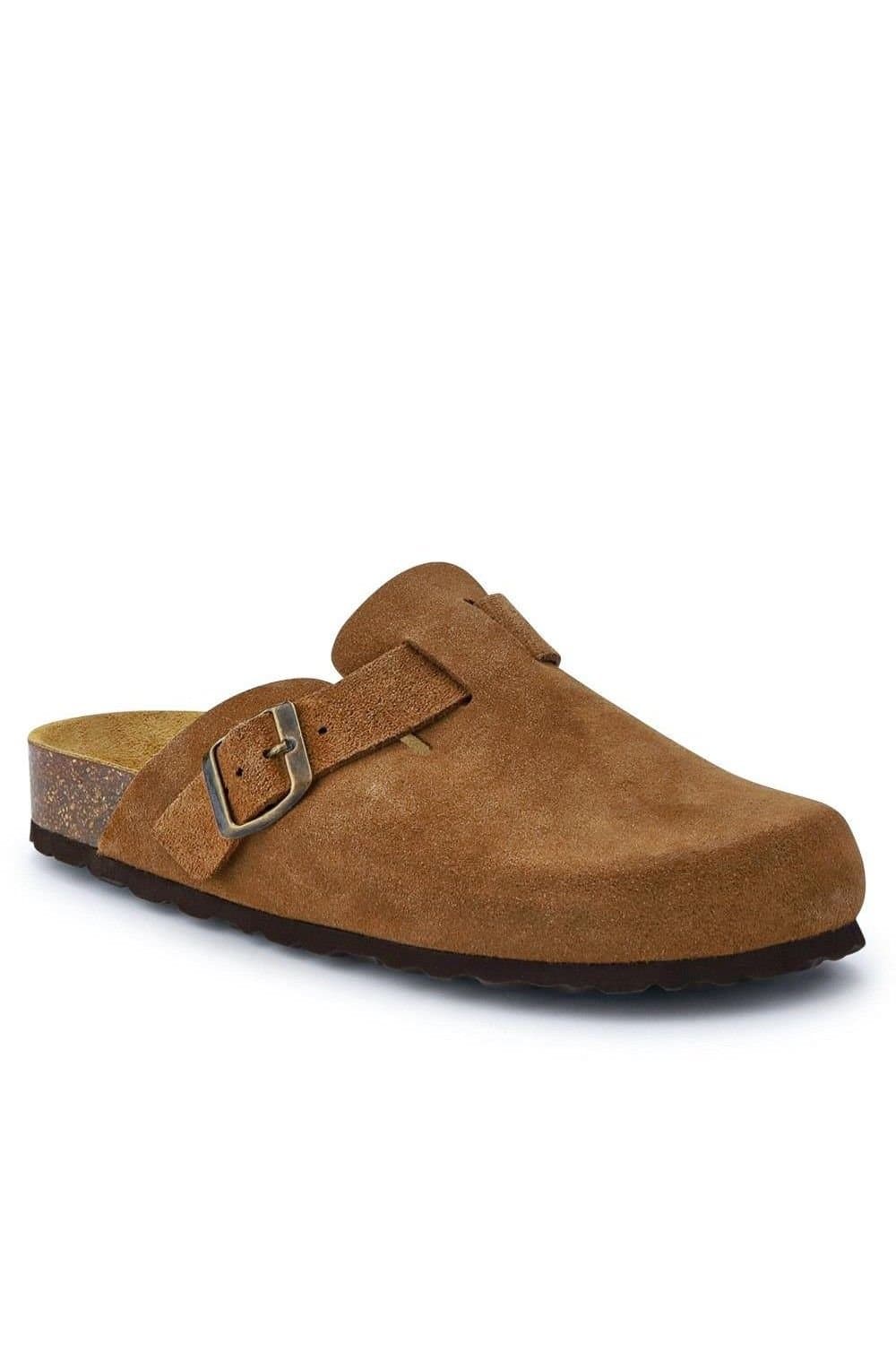 Jones Bootmaker Jones Bootmaker Women's Hestina Leather Mules in Tan