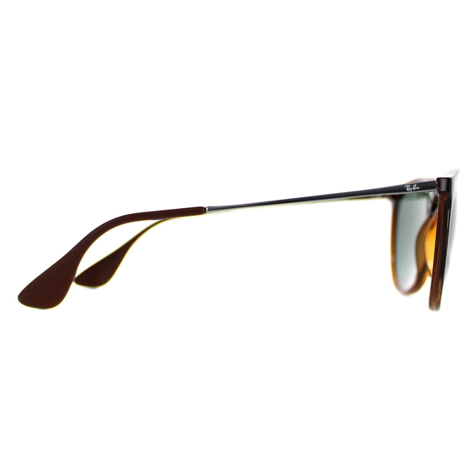 Ray-Ban Ray-Ban Women's Round Tortoise & Gunmetal Green Erika 4171 Sunglasses in Brown - 4