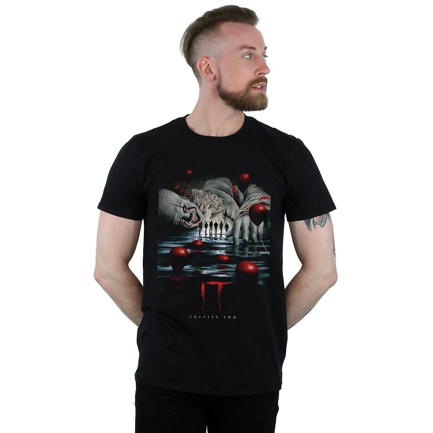 IT Chapter Two IT Chapter Two Men's Poster T-Shirt in Black - 1