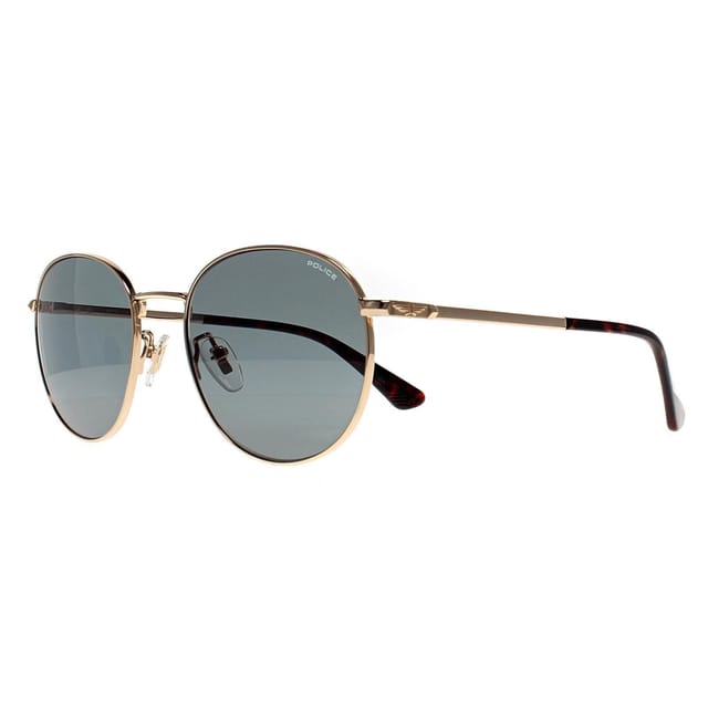 Police Police Men's Round Shiny Rose Gold Sandblasted Grey Green SPLD94 Roadie 4 - 2