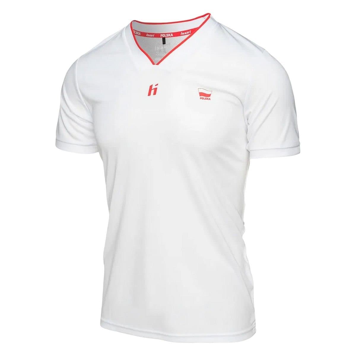 Huari Huari Men's Poland T-Shirt in Cool White