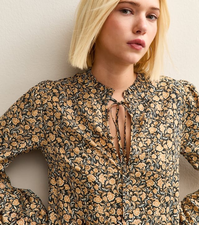 New Look Women's Yellow Floral Smock Midi Dress New Look - 3