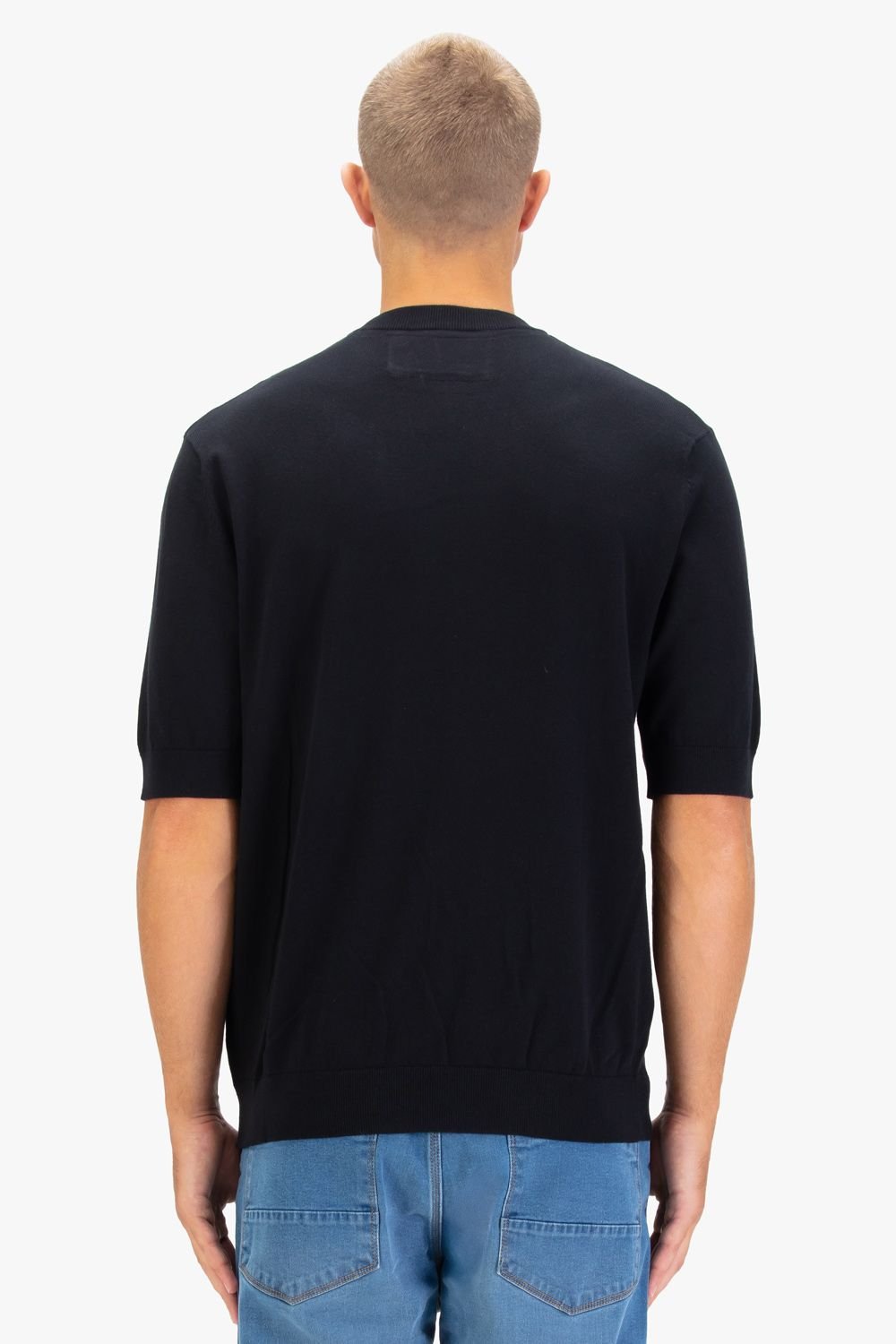 Luke 1977 Luke 1977 Men's Farrington Knitted T-shirt in Black - 2