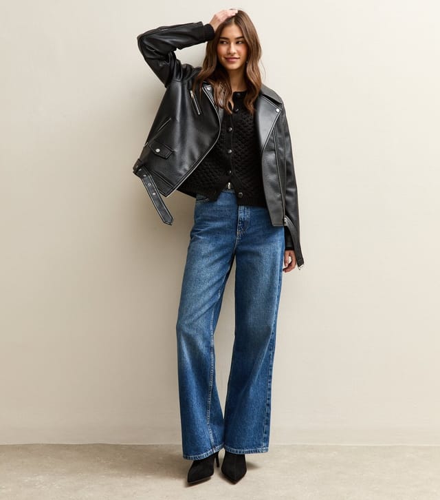 New Look Women's Black Chunky Crew Neck Cardigan New Look - 3