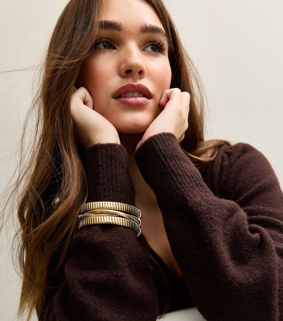 New Look Gold Tone Vintage Wrap Bracelet New Look - 2