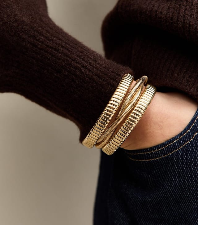 New Look Gold Tone Vintage Wrap Bracelet New Look - 2