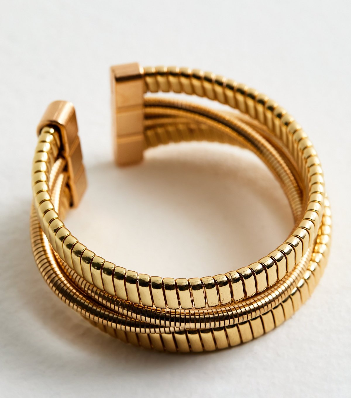 New Look Gold Tone Vintage Wrap Bracelet New Look - 4