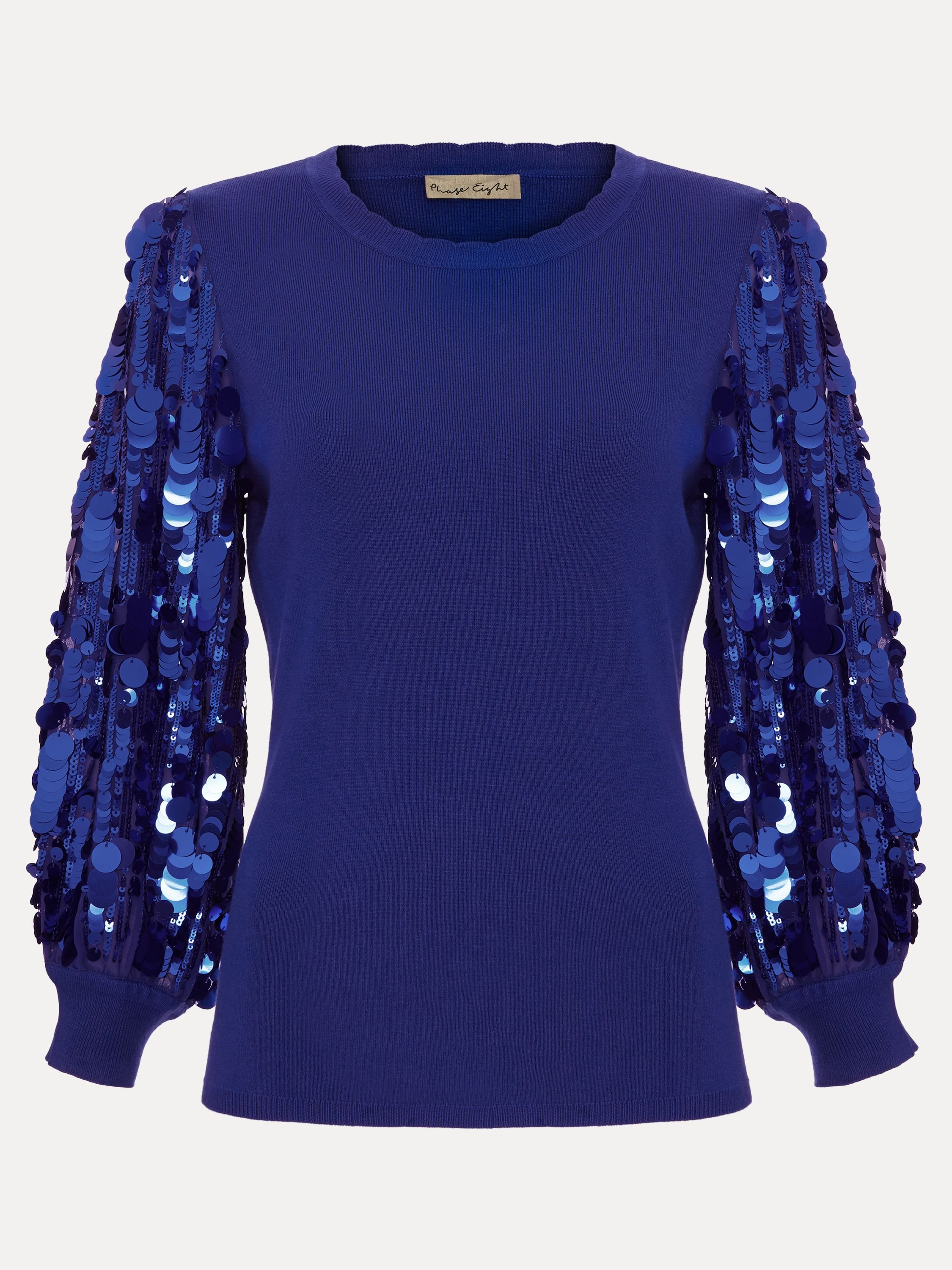 Phase Eight Phase Eight Women's Becky Sequin Jumper in Cobalt - 2