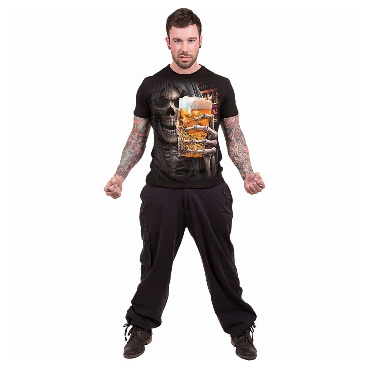 Spiral Direct Spiral Direct Men's Live Loud T-Shirt in Black