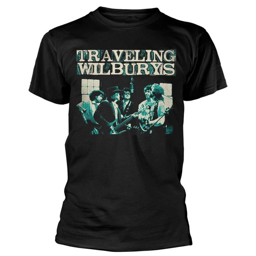 Traveling Wilburys Traveling Wilburys Men's Performing T-Shirt in Black - 1