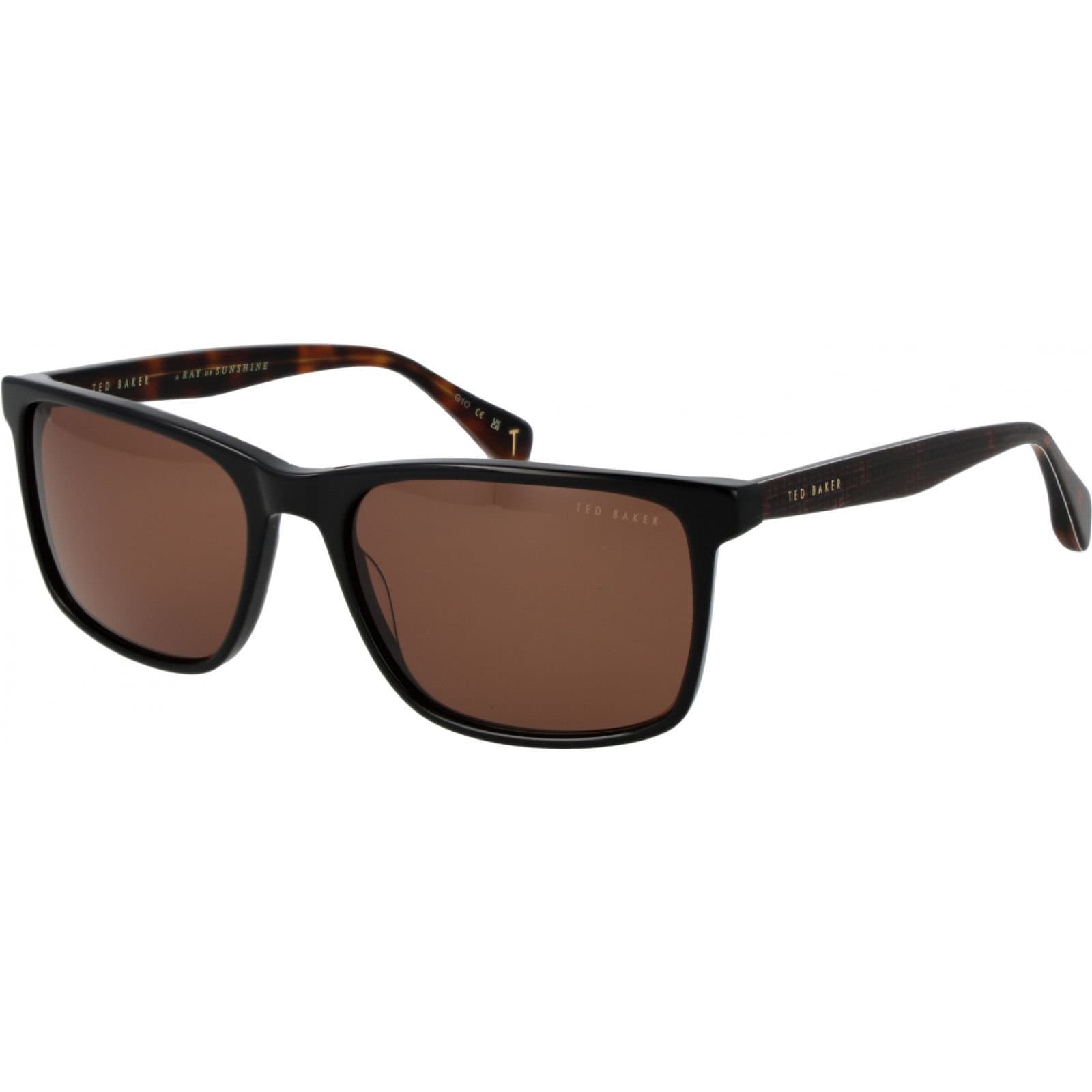 Ted Baker Ted Baker Men's TB1728 58001 Square/Rectangle Sunglasses in Black