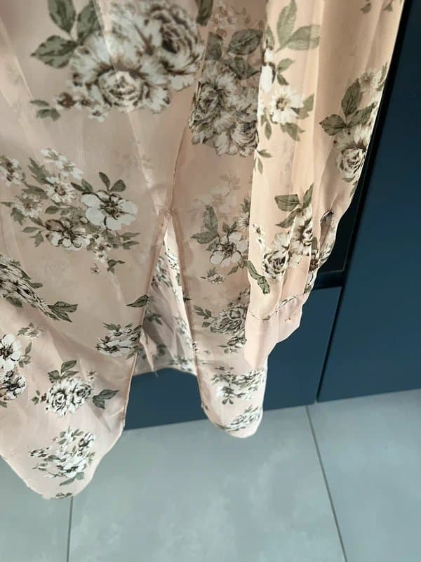 New Look New look chiffon shirt pink floral size 10
