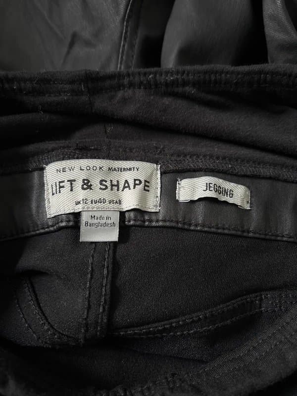 New Look Leather look jeggings maternity