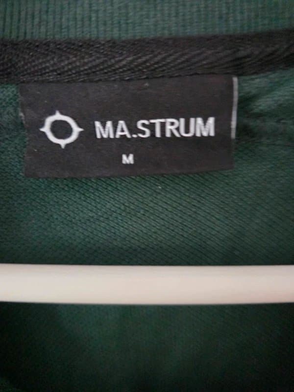 MA.STRUM Ma.strum dark green polo shirt