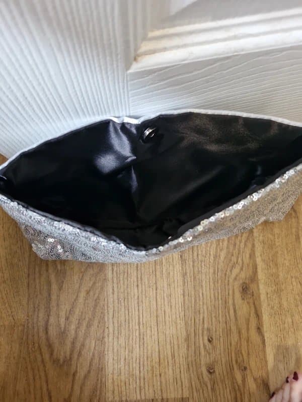 New Look Sequin clutch bag