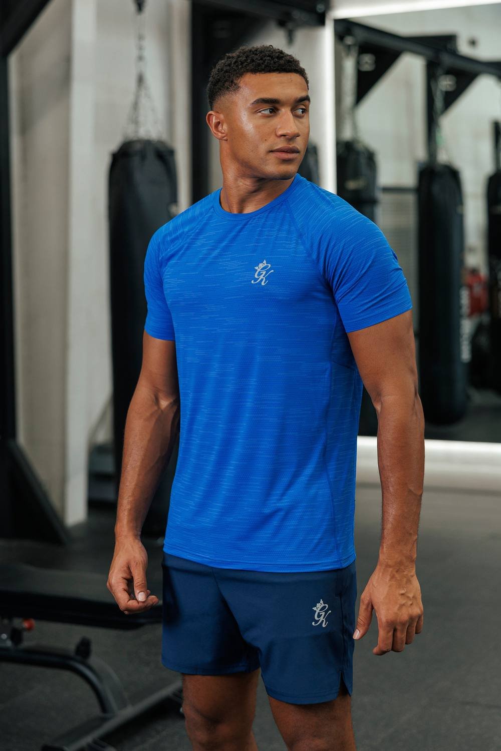 Gym King GYM KING Men's Energy Grindle Tee Royal Azure Grindle in Blue - 2