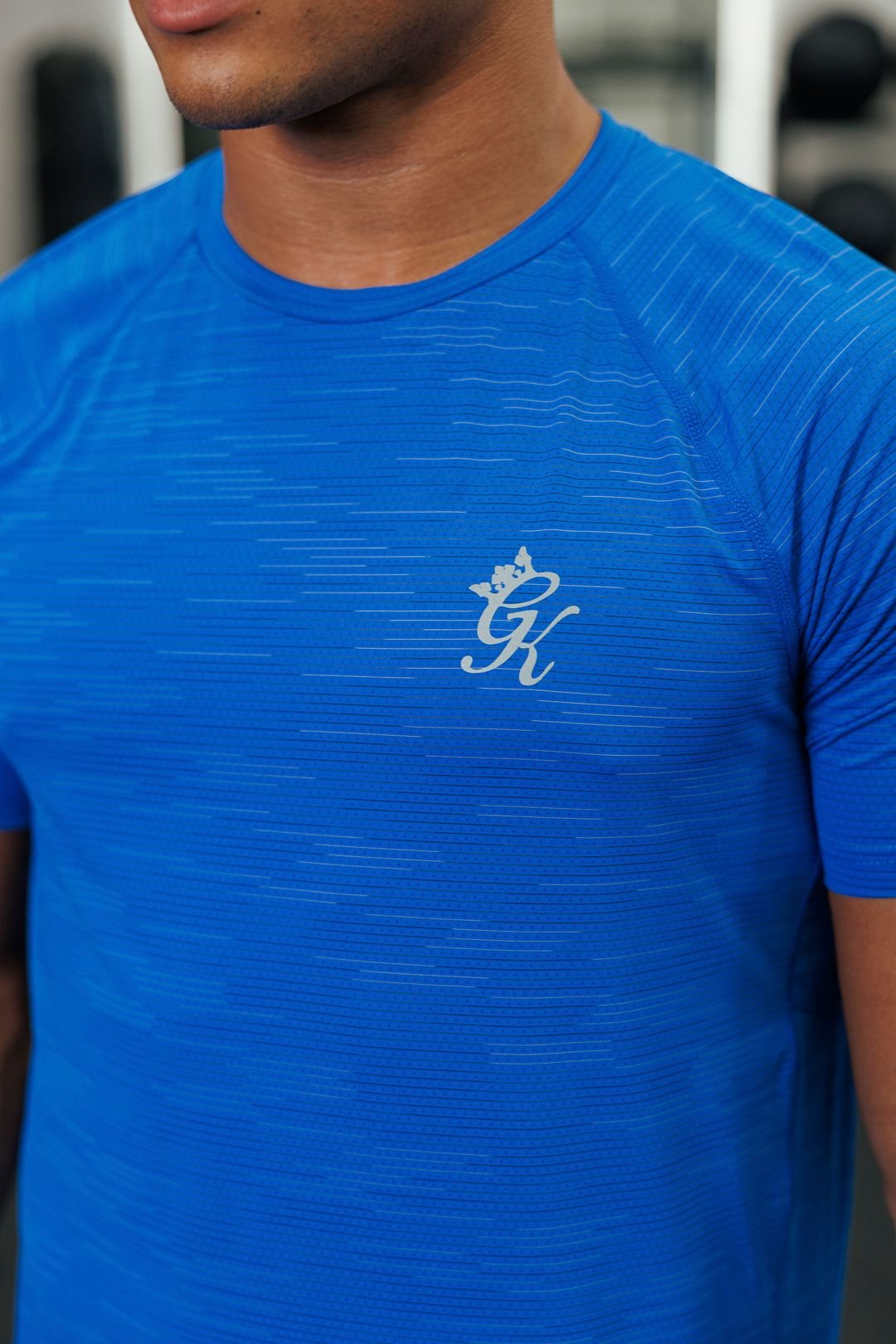 Gym King GYM KING Men's Energy Grindle Tee Royal Azure Grindle in Blue - 3