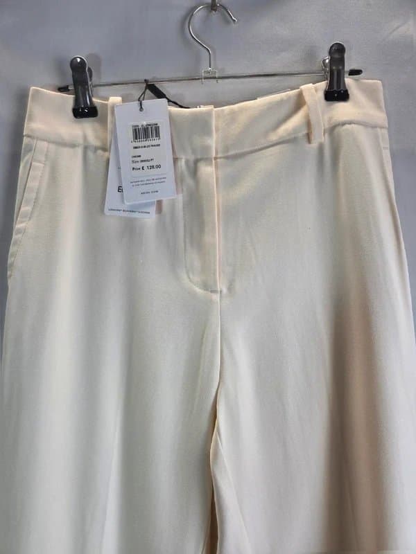 Reiss Reiss Ember Cream Slim leg Petite Trousers UK 6 BNWT