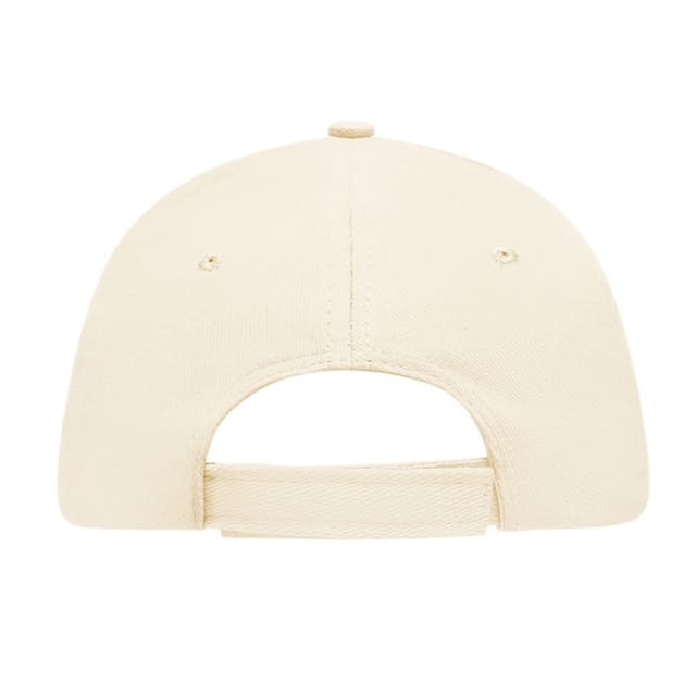 Myrtle Beach Myrtle Beach Men's 5 Panel Sandwich Peak Baseball Cap in Natural - 2