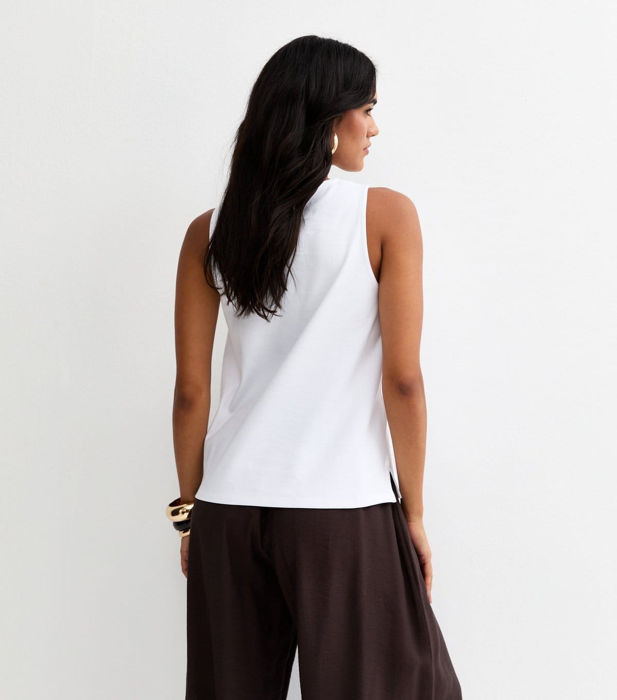 New Look Women's Premium White Jersey Tank Top New Look - 4