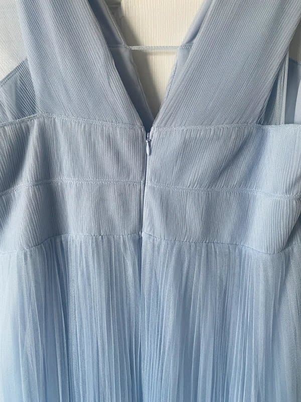 ASOS ASOS blue tulle maxi dress. 16.