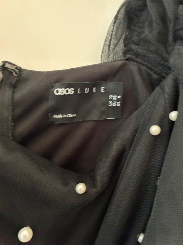 ASOS ASOS Luxe embellished pearl Mini dress