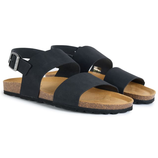 V.GAN V.GAN Men's Papaya Comfort Footbed Sandals in Black - 2