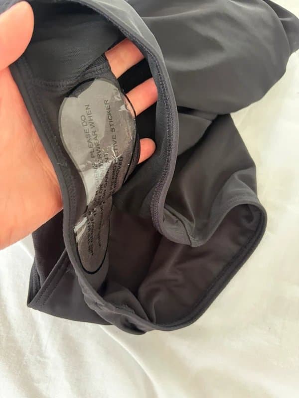 New Look Black ruched tummy control swim suit