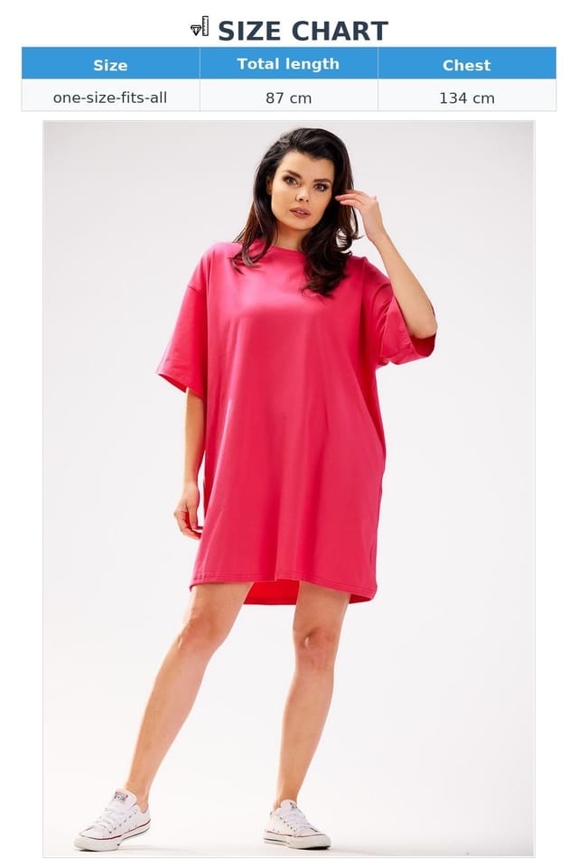 Love Lace Love Lace Women's Daydress Wide Fit Pleasant Fabric Made in Poland in Pink - 3