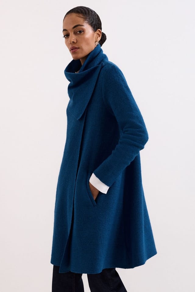 Phase Eight Phase Eight Women's Bellona Knit Coat in Cobalt - 3
