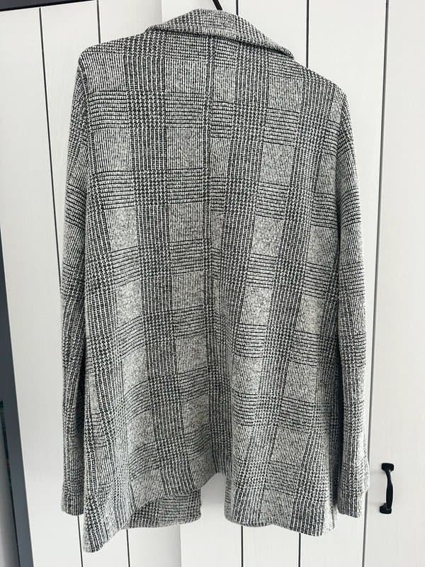 Topshop TopShop Relaxed Grey Patterned Blazer