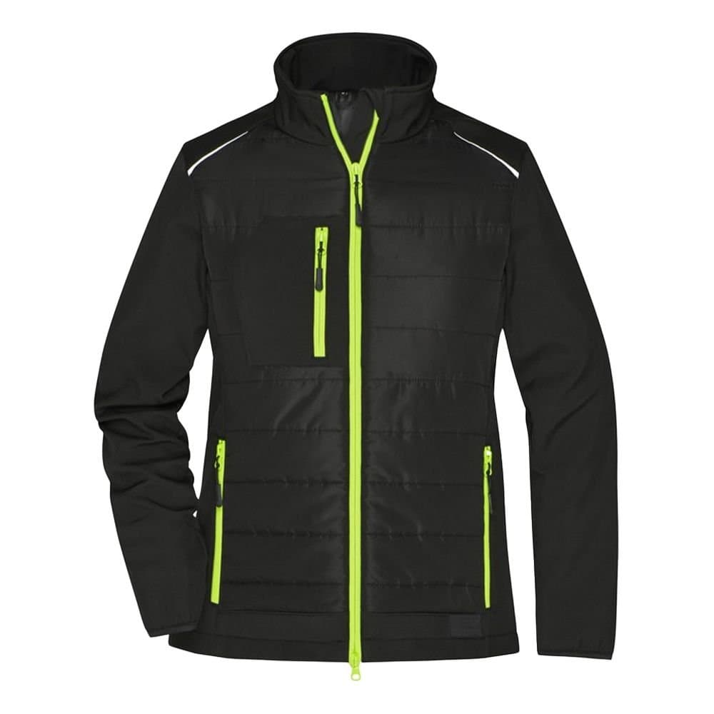 James and Nicholson James and Nicholson Women's Hybrid Jacket in Jet Black