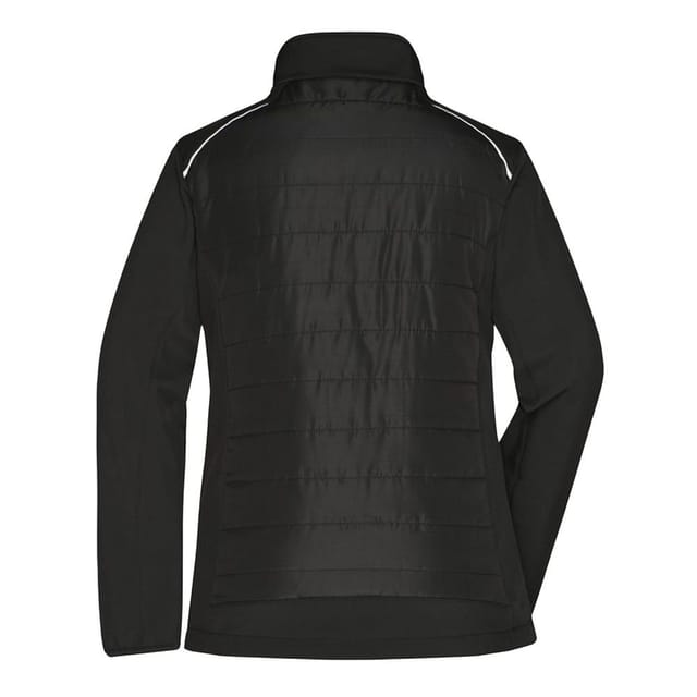 James and Nicholson James and Nicholson Women's Hybrid Jacket in Jet Black - 2