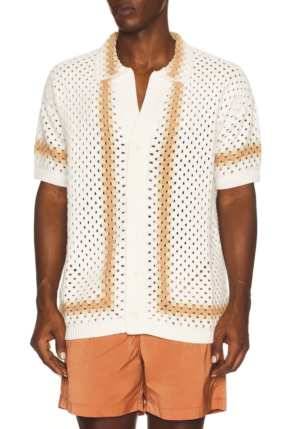 revolve Marques Crochet Cardigan Shirt