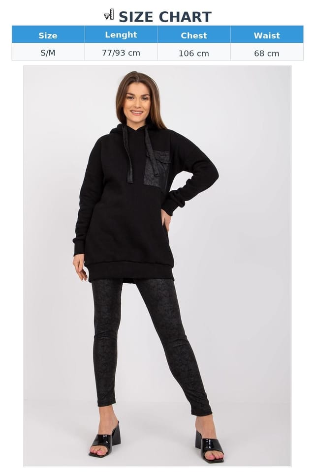 Love Lace Love Lace Women's Hooded Sweatshirt & Leggings Set in Black - 3