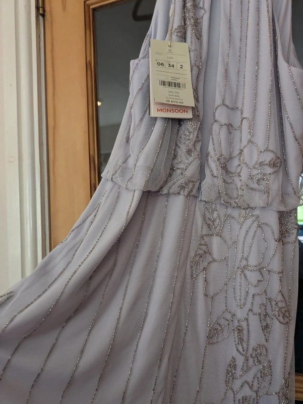 Monsoon Lilac Beaded Maxi Dress – BNWT