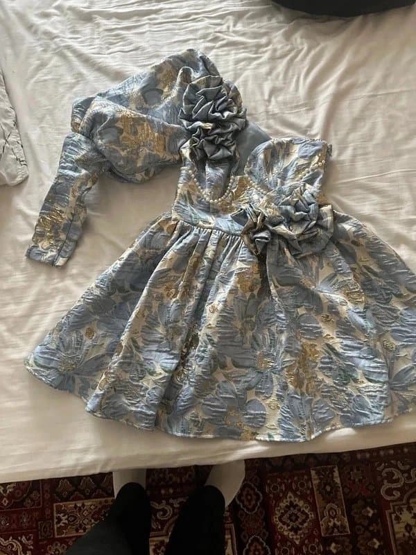 ASOS ASOS luxe embellished jaquard dress