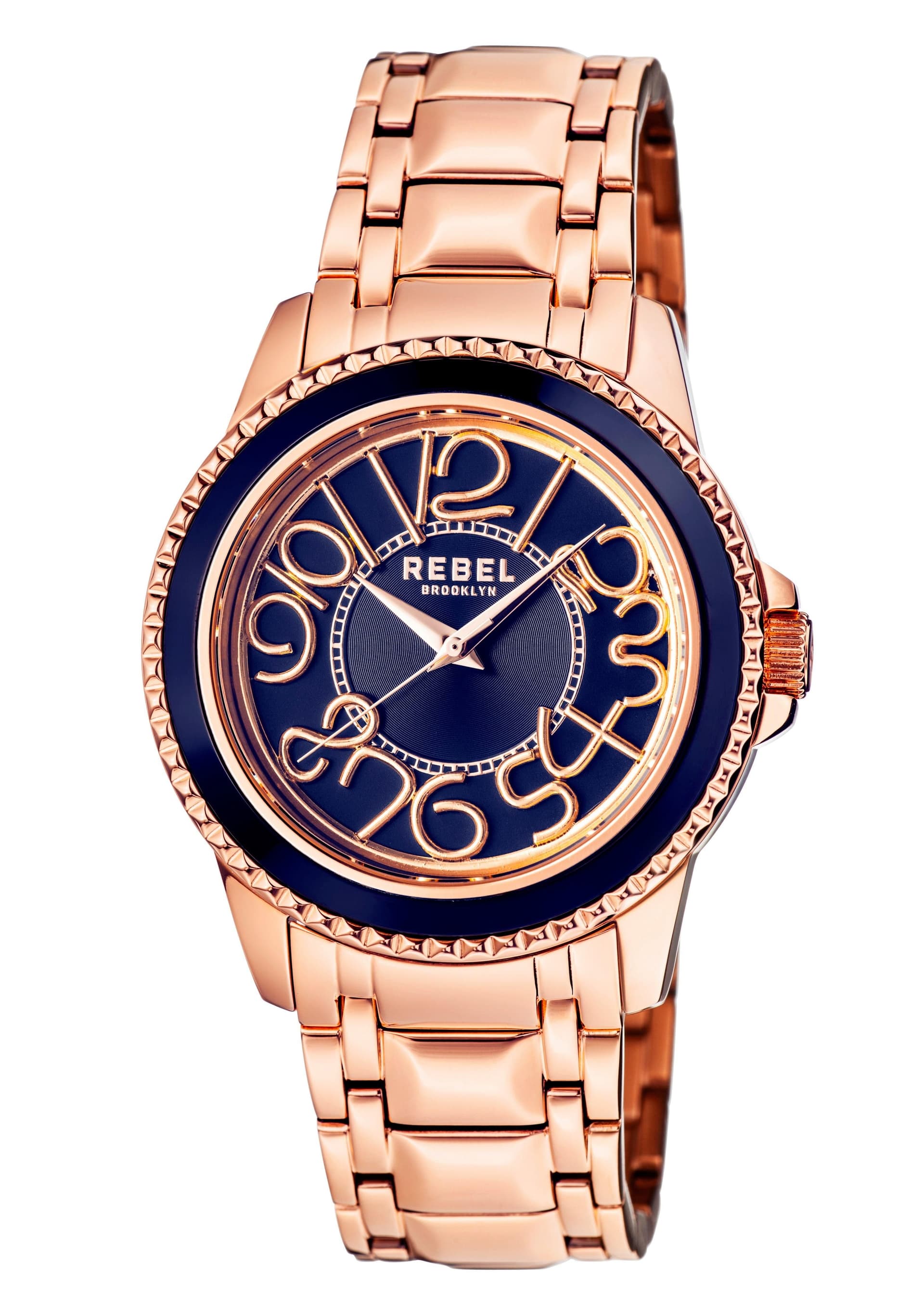 Rebel Rebel Men's Williamsburg Blue Dial Stainless Steel Watch