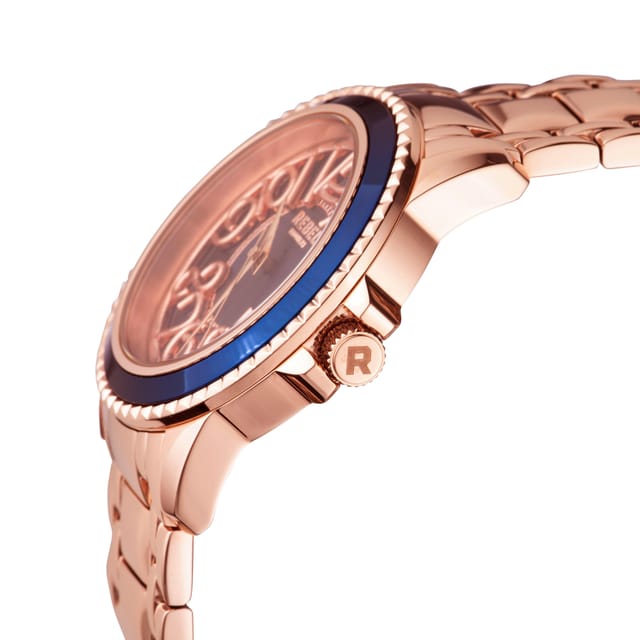 Rebel Rebel Men's Williamsburg Blue Dial Stainless Steel Watch - 3