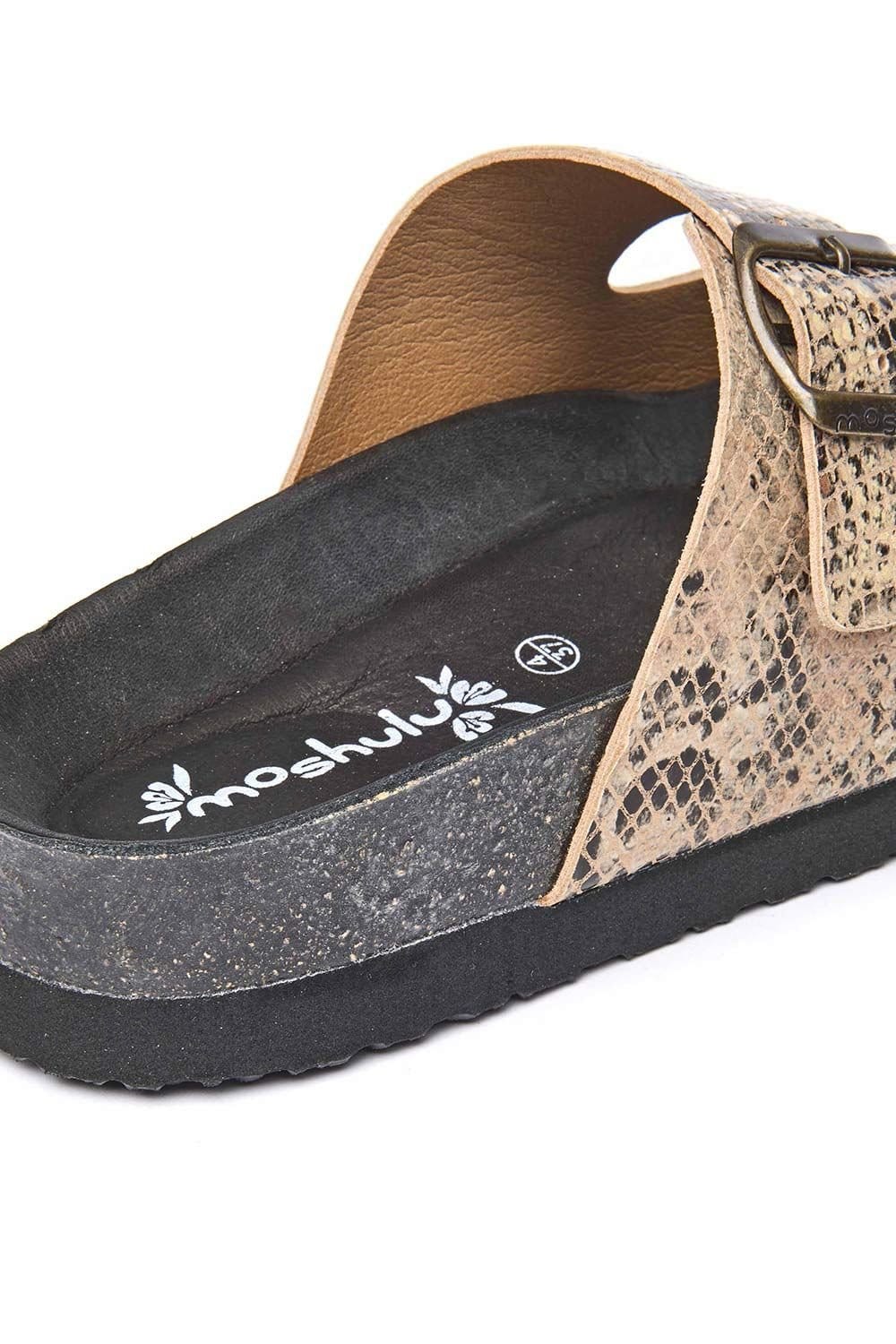 Moshulu Moshulu Women's 'Bavaria Bold' Cork Footbed Sandals in Beige - 4