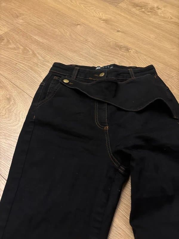ASOS Asos Luxe Unique Dark Flared Jeans