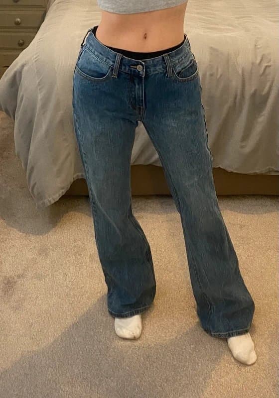 J.Galt Vintage Y2K J.Galt flared blue denim jeans