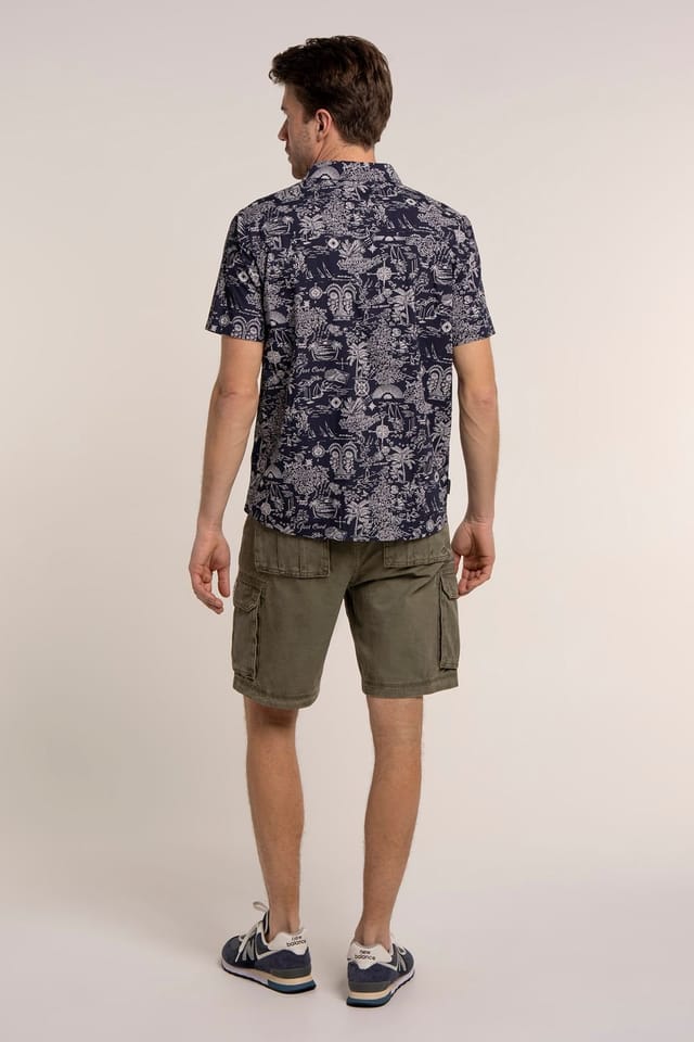 Brakeburn Brakeburn Men's MATTERSEY SHIRT in Navy - 2