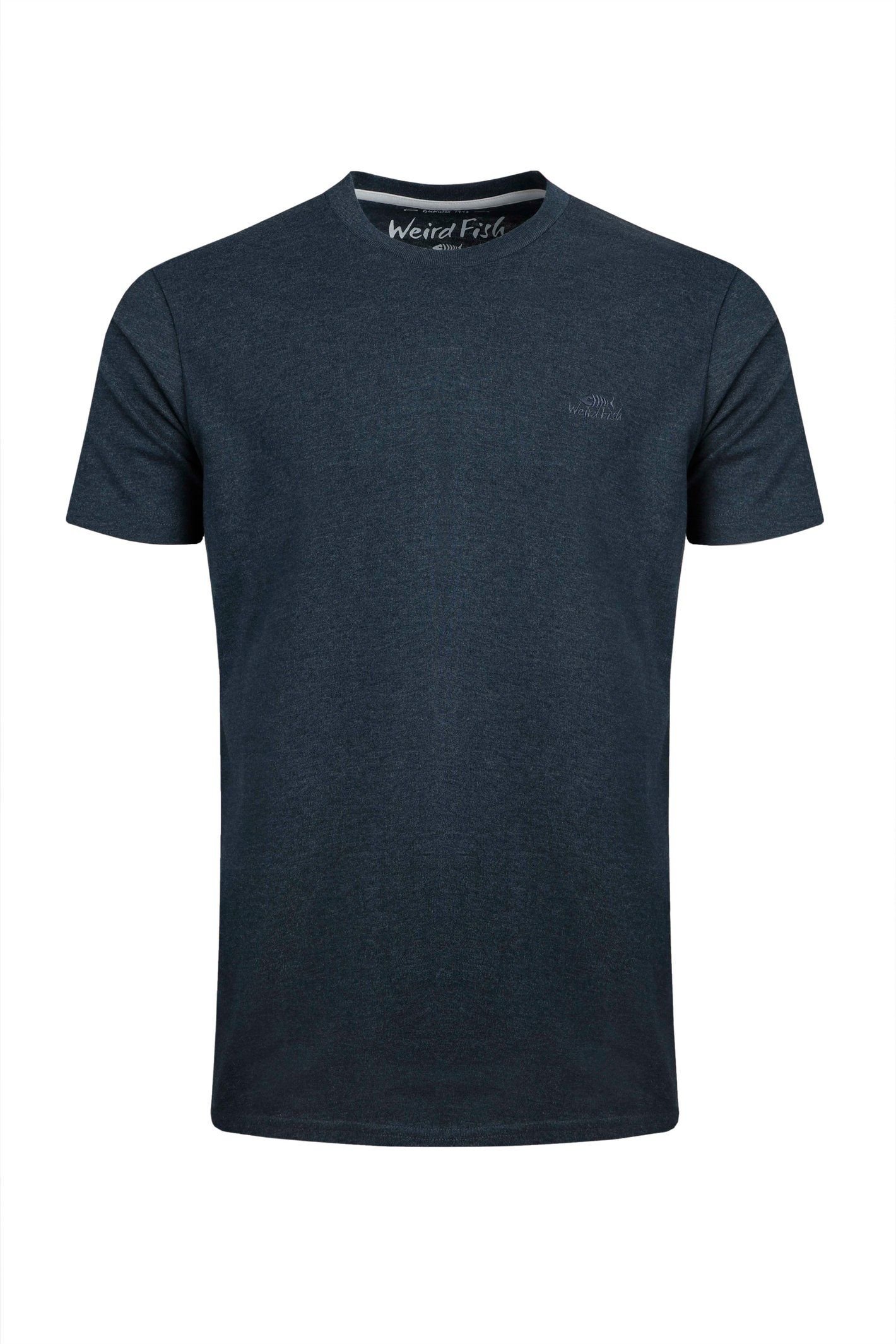 Weird Fish Weird Fish Men's Hooked Branded T-Shirt in Navy - 2