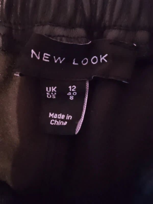 New Look Faux leather trousers