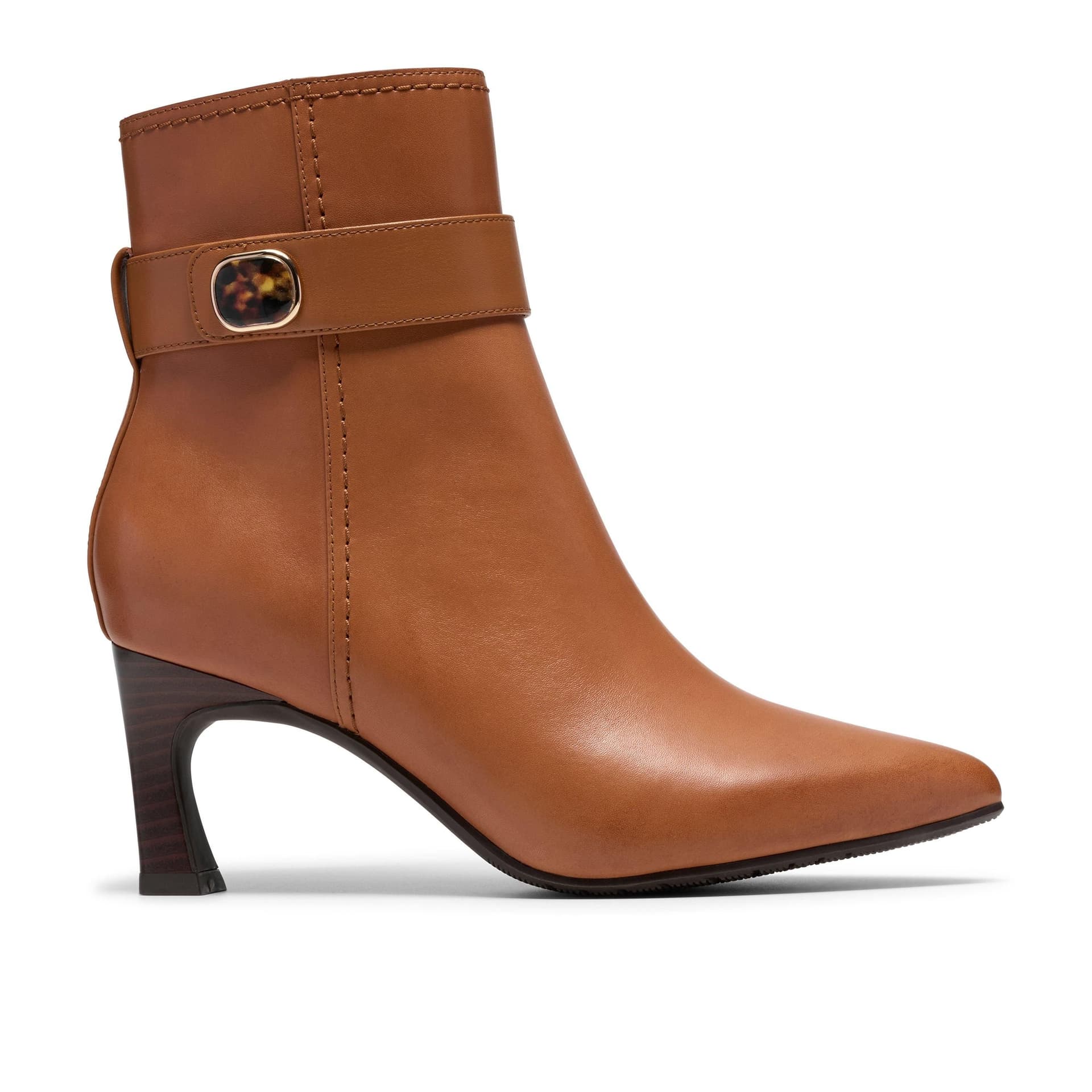 Clarks Clarks Women's Tammitha Nora Tan Leather Ankle Boots in Brown