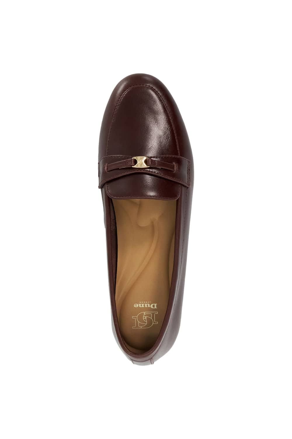 Dune London Dune London Women's 'Glight' Leather Loafers in Brown - 4